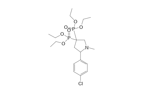 Tetraethyl 5-(4-chlorophenyl)-1-methylpyrrolidine-3,3-diyldiphosphonate