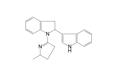 2-(3-indolyl)-1-(5-methyl-1-pyrrolin-2-yl)indoline