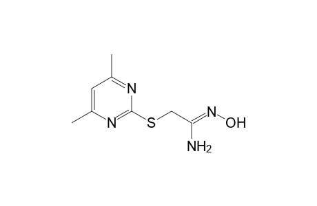 (1Z)-2-[(4,6-Dimethyl-2-pyrimidinyl)sulfanyl]-N'-hydroxyethanimidamide