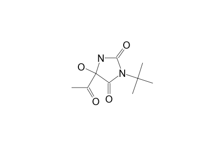 3-Tert-butyl-5-acetyl-5-hydroxyhydantoin