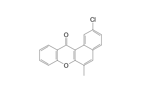 2-Chloranyl-6-methyl-benzo[a]xanthen-12-one