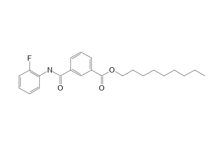 Isophthalic acid, monoamide, N-(2-fluorophenyl)-, nonyl ester