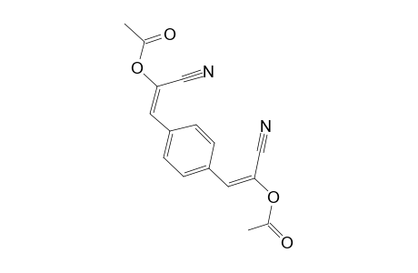 (E,E)-1,4-BIS-(2-ACETOXY-2-CYANOETHENYL)-BENZENE