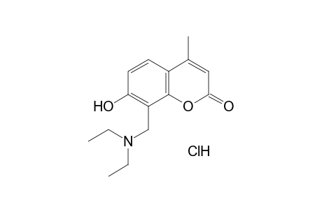 8-[(DIETHYLAMINO)METHYL]-7-HYDROXY-4-METHYLCOUMARIN, HYDROCHLORIDE
