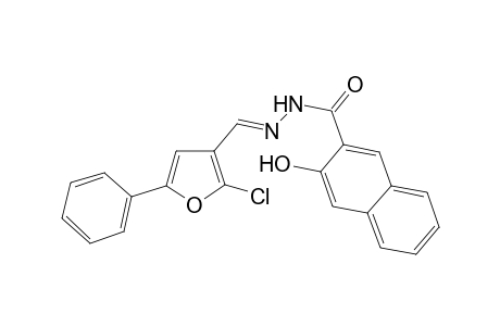 N-[(E)-(2-chloranyl-5-phenyl-furan-3-yl)methylideneamino]-3-oxidanyl-naphthalene-2-carboxamide