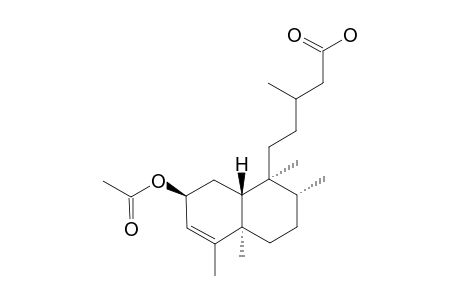 (1S,2R,4ar,7S,8ar)-7-(Acetyloxy)-octahydro-.beta.,1,2,4A,5-pentamethylnaphthalene-1-pentanoic acid