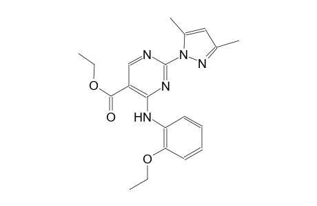 ethyl 2-(3,5-dimethyl-1H-pyrazol-1-yl)-4-(2-ethoxyanilino)-5-pyrimidinecarboxylate