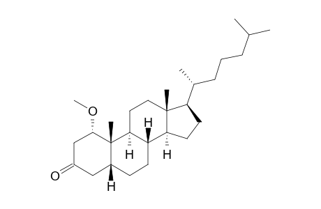 (1S,5R,8S,9S,10S,13R,14S,17R)-1-methoxy-10,13-dimethyl-17-[(2R)-6-methylheptan-2-yl]-1,2,4,5,6,7,8,9,11,12,14,15,16,17-tetradecahydrocyclopenta[a]phenanthren-3-one