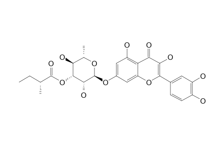 SINOCRASSOSIDE-B2;QUERCETINL-7-O-ALPHA-L-[3''-(S)-2-METHYLBUTYRYL]-RHAMNOPYRANOSIDE