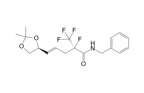 (E,2R)-N-Benzyl-5-((S)-2,2-dimethyl-1,3-dioxolan-4-yl)-2-fluoro-2-(trifluoromethyl)pent-4-enamide