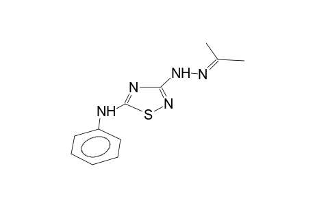 3-isopropylidenehydrazino-5-anilino-1,2,4-thiadiazole