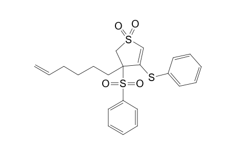 4-(5-Hexenyl)-4-(phenylsulfonyl)-3-(phenylthio)-2-sulfolene