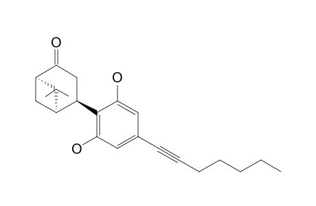 5-Heptynyl-2-(3-oxo-7,7-bimethylbicyclo[2.2.1]hept-1-yl)resorcinol