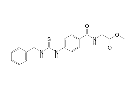 p-(3-Benzyl-2-thioureido)hippuric acid, methyl ester