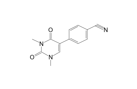 Uracil, 5-(p-cyanophenyl)-1,3-dimethyl-