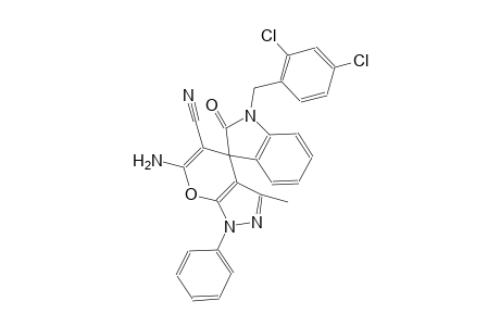 6'-amino-1-(2,4-dichlorobenzyl)-3'-methyl-2-oxo-1'-phenyl-1'H-spiro[indoline-3,4'-pyrano[2,3-c]pyrazole]-5'-carbonitrile