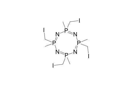 2,4,6,8-tetrakis(iodomethyl)-2,4,6,8-tetramethyl-1,3,5,7-tetraza-2$l^{5},4$l^{5},6$l^{5},8$l^{5}-tetraphosphacycloocta-1,3,5,7-tetraene