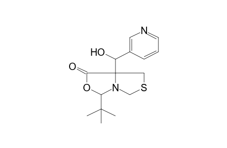 1H,3H,5H-Thiazolo[3,4-c]oxazol-1-one, 3-(1,1-dimethylethyl)dihydro-7a-(hydroxy-3-pyridinylmethyl)-, [3R-[3.alpha.,7a.alpha.(R*)]]-