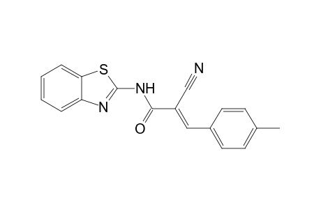 3-(4"-Methylphenyl)-N-(2'-benzothiazolyl)-2-cyano-2-propenamide