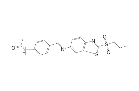 4'-{N-[2-(propylsulfonyl)-6-benzothiazolyl]formimidoyl}acetanilide