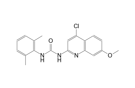 1-(4-chloro-7-methoxy-2-quinolyl)-3-(2,6-xylyl)urea