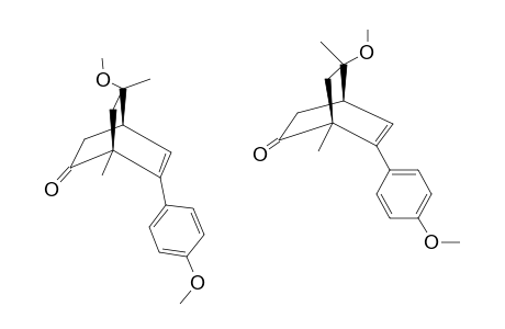 (1S,4S,8RS)-8-METHOXY-6-(4-METHOXYPHENYL)-1,8-DIMETHYL-BICYCLO-[2.2.2]-OCT-5-EN-2-ONE