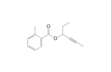 o-Toluic acid, hex-4-yn-3-yl ester