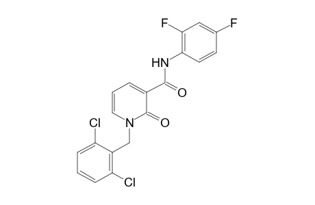 1-(2,6-DICHLOROBENZYL)-2',4'-DIFLUORO-1,2-DIHYDRO-2-OXONICOTINANILIDE