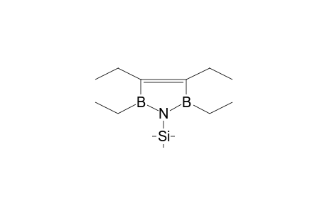1,2,5-Azadiborole, 2,5-dihydro-2,3,4,5-tetraethyl-1-trimethylsilyl-