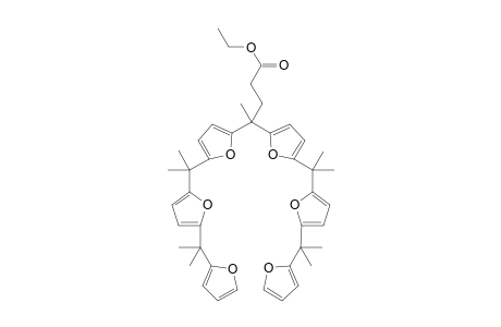 Oligomer [Ethyl [4,4-bis[2,2-bis(2,2-difurylpropyl)bifuran]pentanoate]