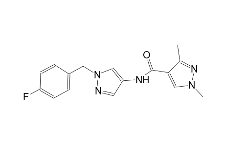 N-[1-(4-fluorobenzyl)-1H-pyrazol-4-yl]-1,3-dimethyl-1H-pyrazole-4-carboxamide