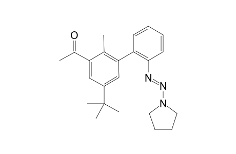 (E)-1-(5-(tert-Butyl)-2-methyl-2'-(pyrrolidin-1-yldiazenyl)-[1,1'-biphenyl]-3-yl)ethanone
