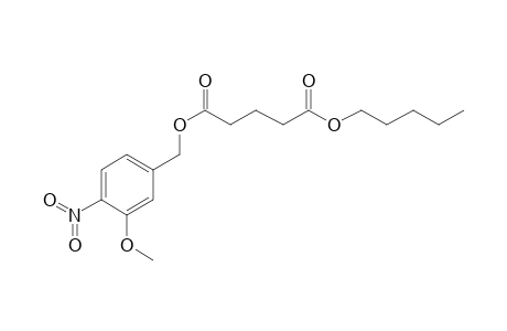 Glutaric acid, pentyl 3-methoxy-4-nitrobenzyl ester