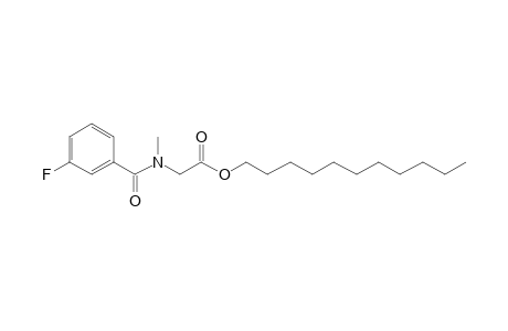 Sarcosine, N-(3-fluorobenzoyl)-, undecyl ester