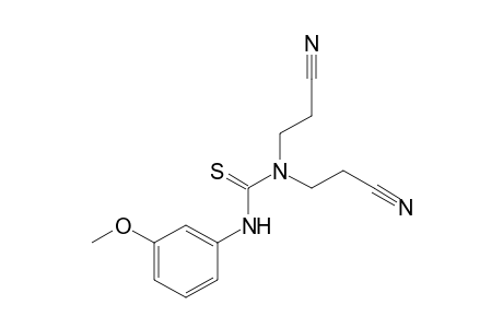 1,1-bis(2-cyanoethyl)-3-(m-methoxyphenyl)-2-thiourea