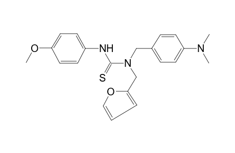 thiourea, N-[[4-(dimethylamino)phenyl]methyl]-N-(2-furanylmethyl)-N'-(4-methoxyphenyl)-