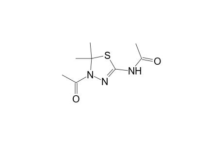 N-(4-acetyl-5,5-dimethyl-deltasquare-1,3,4-thiadiazolin-2-yl)acetamide