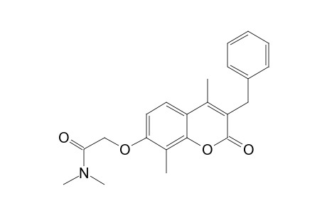 2-[(3-benzyl-4,8-dimethyl-2-oxo-2H-chromen-7-yl)oxy]-N,N-dimethylacetamide