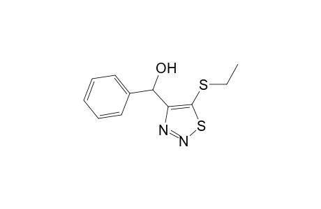 1,2,3-Thiadiazole-4-methanol, 5-(ethylthio)-.alpha.-phenyl-