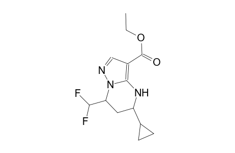 pyrazolo[1,5-a]pyrimidine-3-carboxylic acid, 5-cyclopropyl-7-(difluoromethyl)-4,5,6,7-tetrahydro-, ethyl ester