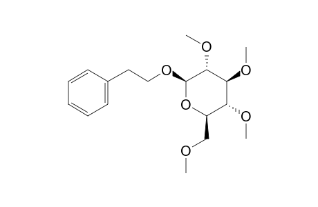 2-Phenylethyl .beta.-D-glucopyranoside, 4me derivative