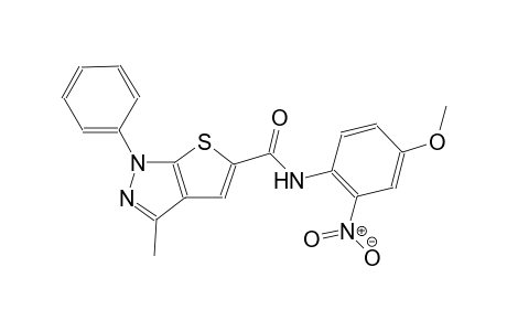1H-thieno[2,3-c]pyrazole-5-carboxamide, N-(4-methoxy-2-nitrophenyl)-3-methyl-1-phenyl-