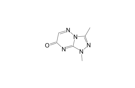 1,3-DIMETHYL-s-TRIAZOLO[4,3-b]-as-TRIAZIN-7(1H)-ONE