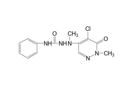1-(5-chloro-1,6-dihydro-1-methyl-6-oxo-4-pyridazinyl)-1-methyl-4-phenylsemicarbazide