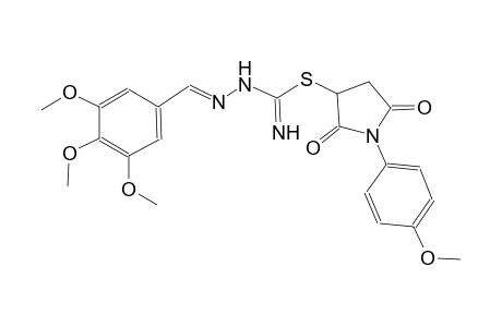 1-(4-methoxyphenyl)-2,5-dioxo-3-pyrrolidinyl (2E)-2-(3,4,5-trimethoxybenzylidene)hydrazinecarbimidothioate