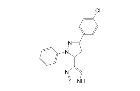 4-(3-[4-Chlorophenyl]-4,5-dihydro-1-phenyl-1H-pyrazol-5-yl)-1H-imidazole