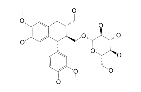 (+)-ISOLARISIRESINOL-3A-O-BETA-D-GLUCOPYRANOSIDE