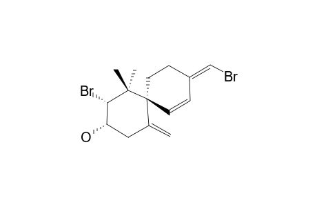 #2;(3(15)E,4Z,6S,9S,10R)-10,15-DIBROMOCHAMAGRA-3(15),4,7(14)-TRIEN-9-OL;(2R,3S,6S,10Z)-9-(E-BROMOMETHYLIDENE)-1,1,9-TRIMETHYL-5-METHYLIDENESPIRO-[5.5]-UNDEC-8-