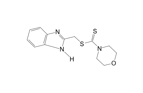 4-morpholinecarbodithioic acid, 2-benzimidazolylmethyl ester