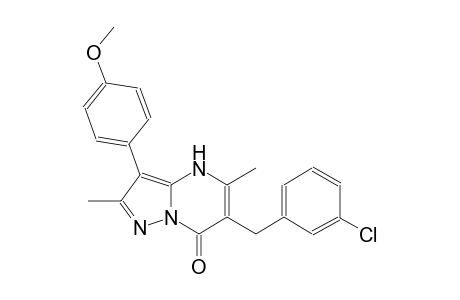 pyrazolo[1,5-a]pyrimidin-7(4H)-one, 6-[(3-chlorophenyl)methyl]-3-(4-methoxyphenyl)-2,5-dimethyl-